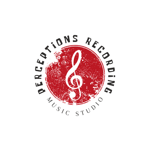 the logo for perceptions recording music studio