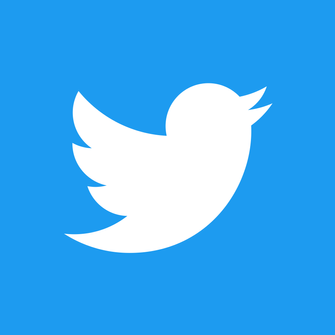 the twitter logo on a blue background