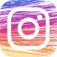 an image of an instagram logo on a colorful background