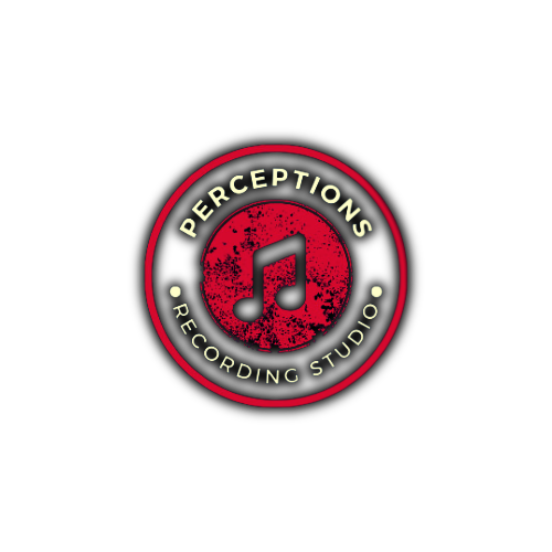 the logo for perceptions recording studio